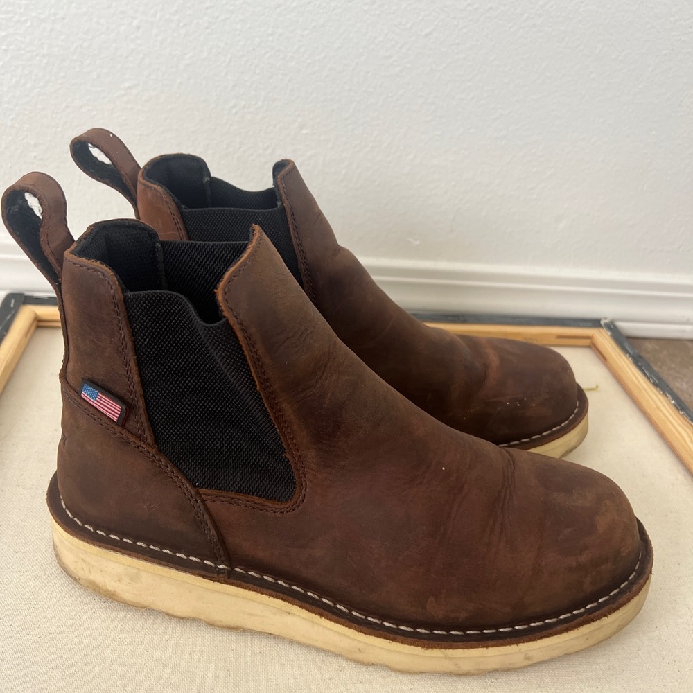 Danner Brown Leather Mens Chelsea Boots